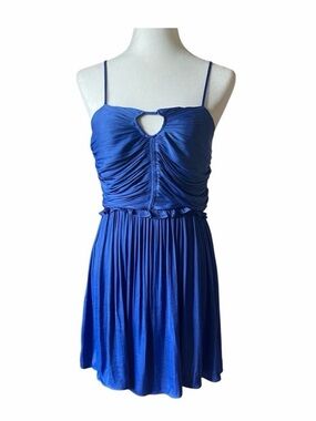 House of Harlow 1960 cobalt blue slip dress